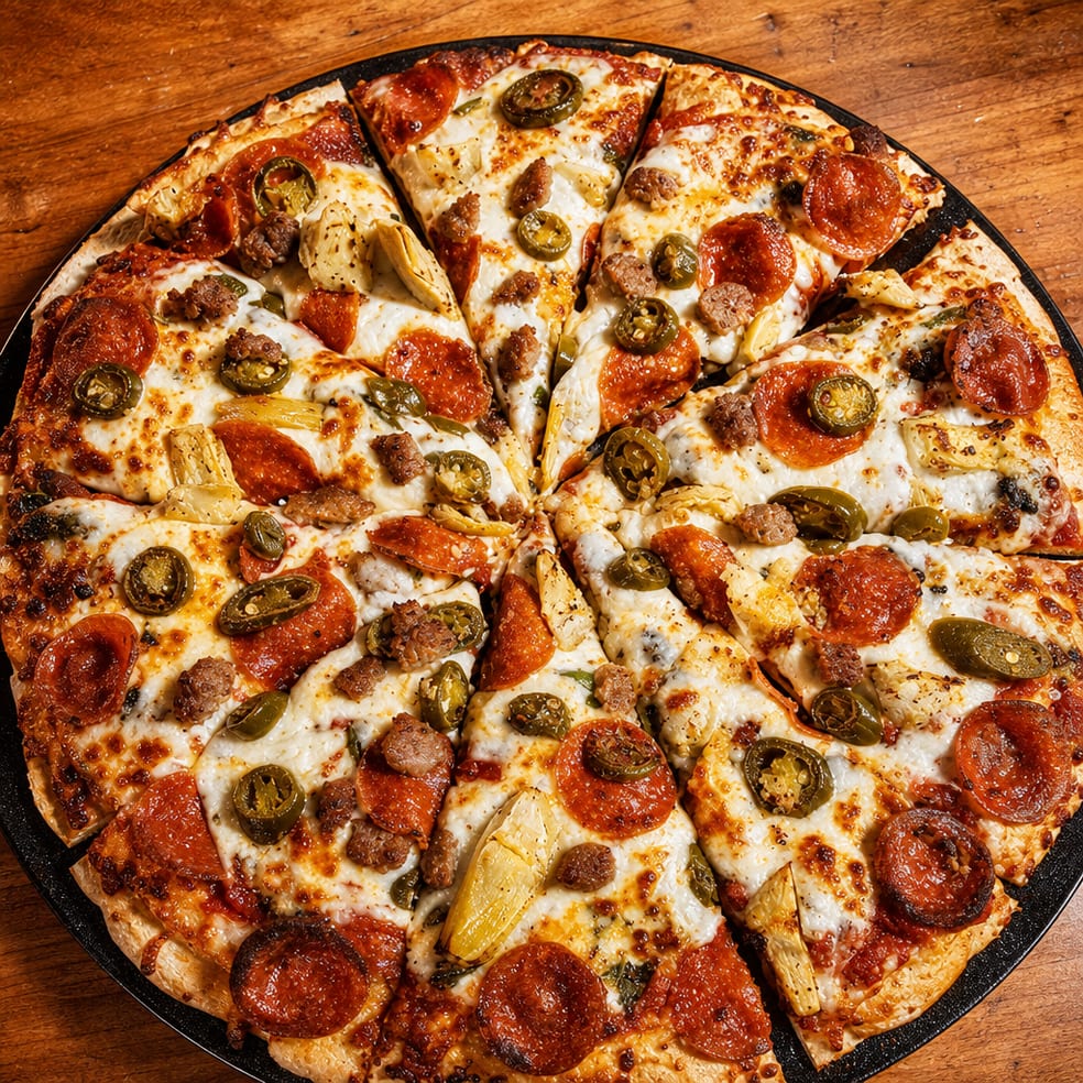 Five Toppings Pie (15").